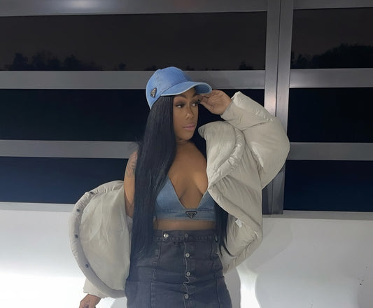 Gray Puffer cropped Jacket