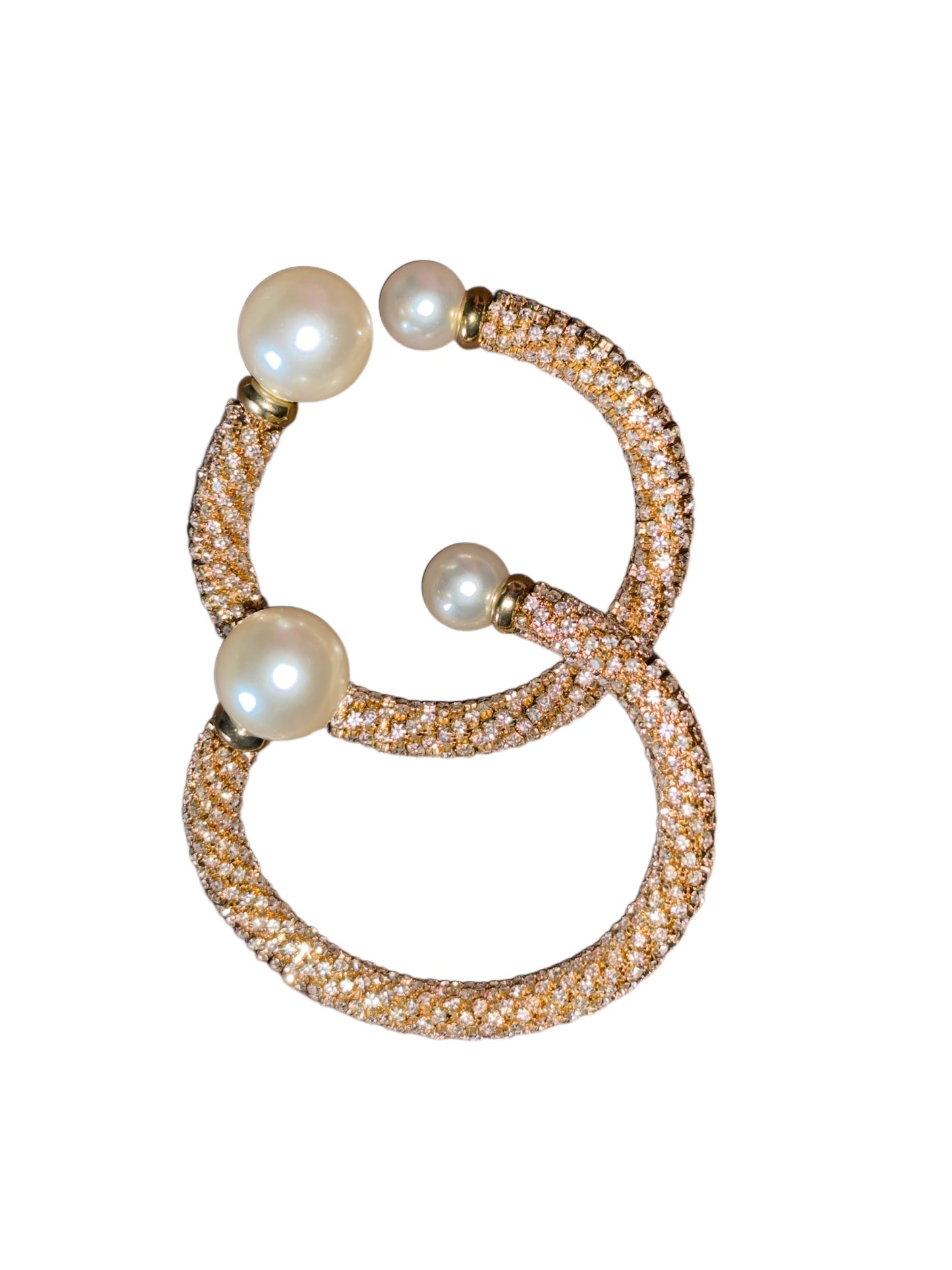 Pearl Bling Cable Bangle