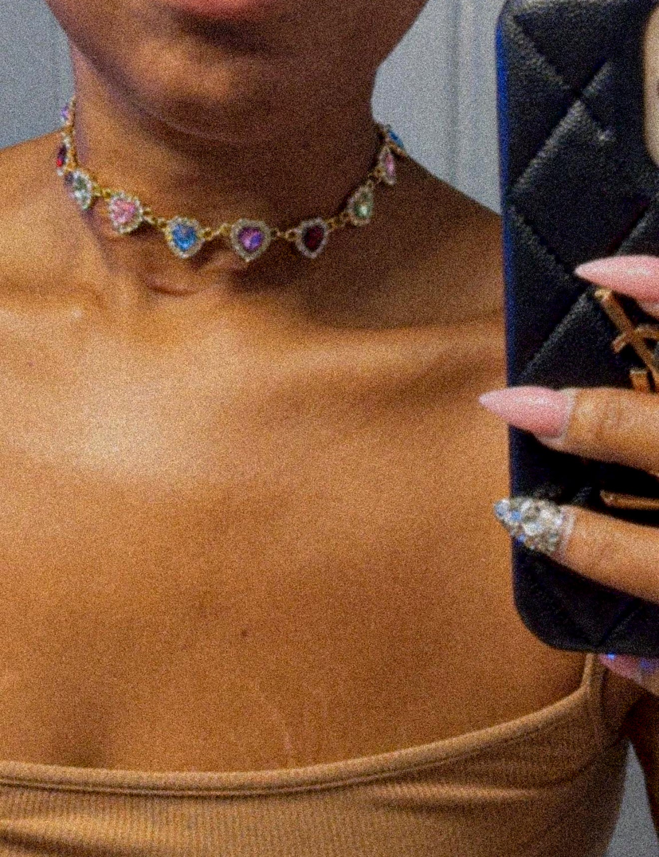 Heart Emerald Choker