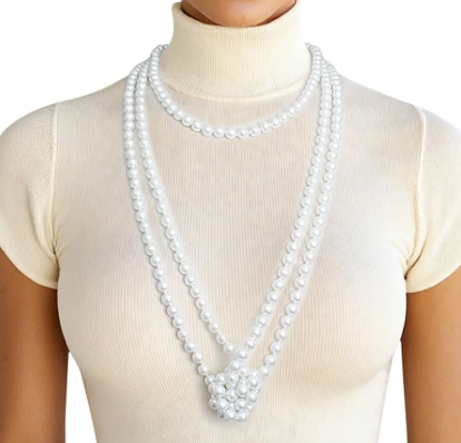Extended Pearl Necklace