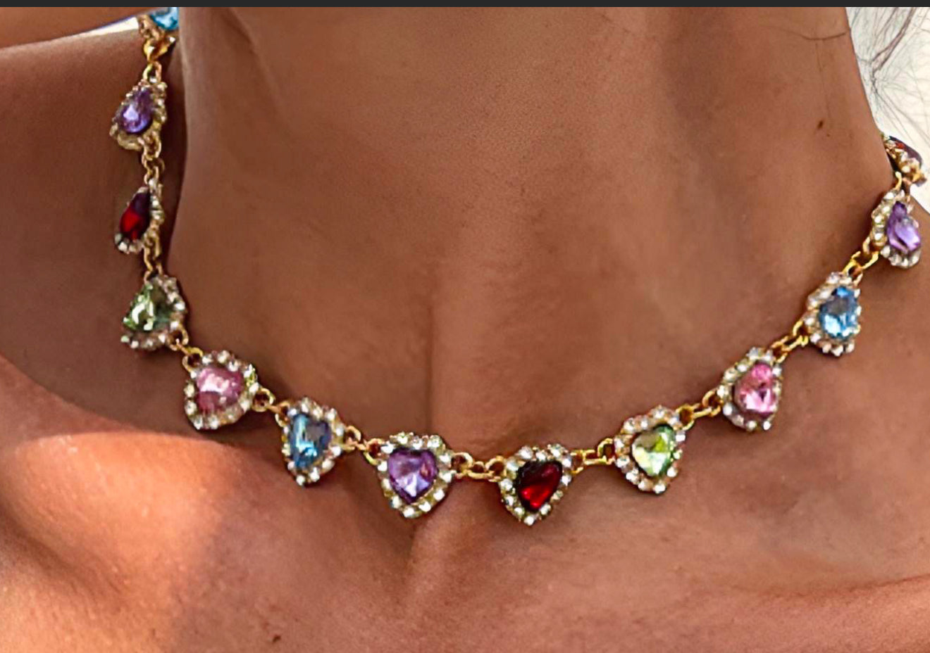 Heart Emerald Choker